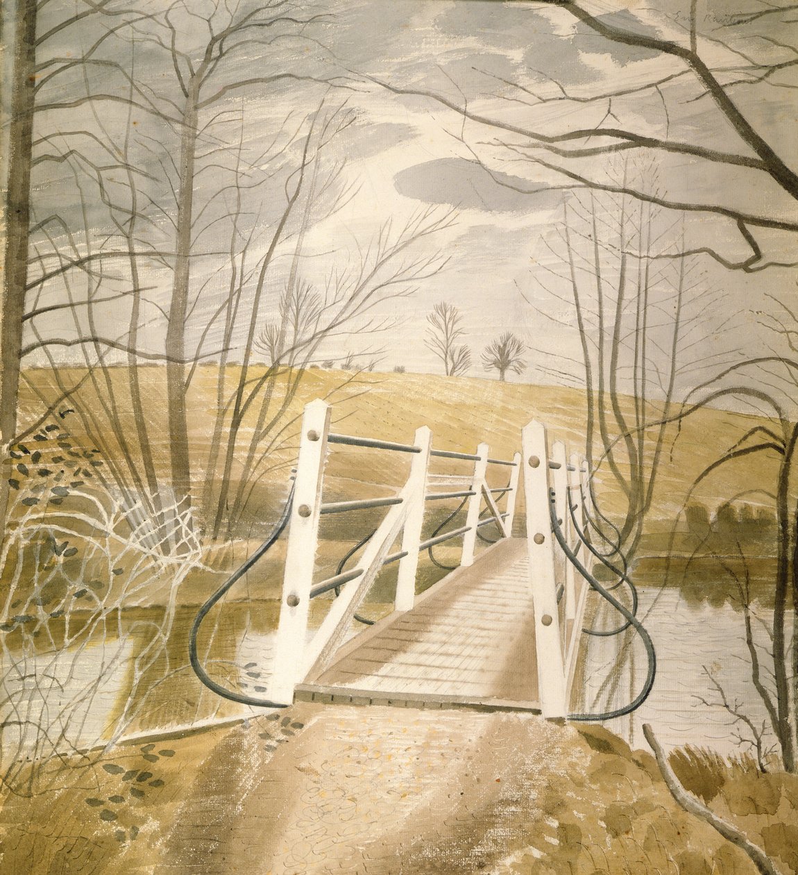 Ironbridge w Ewenbridge autorstwa Eric Ravilious