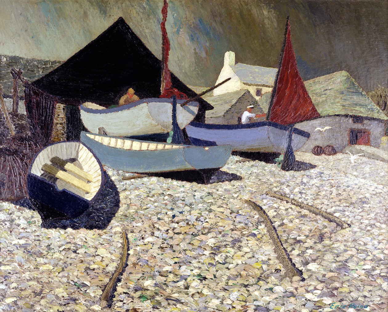 Cadgwith, Jaszczurka autorstwa Eric Contemporary Artist Hains