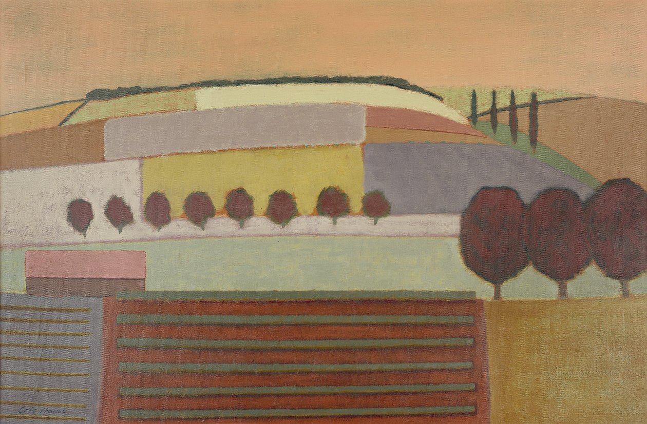 Krajobraz Roussillon autorstwa Eric Contemporary Artist Hains