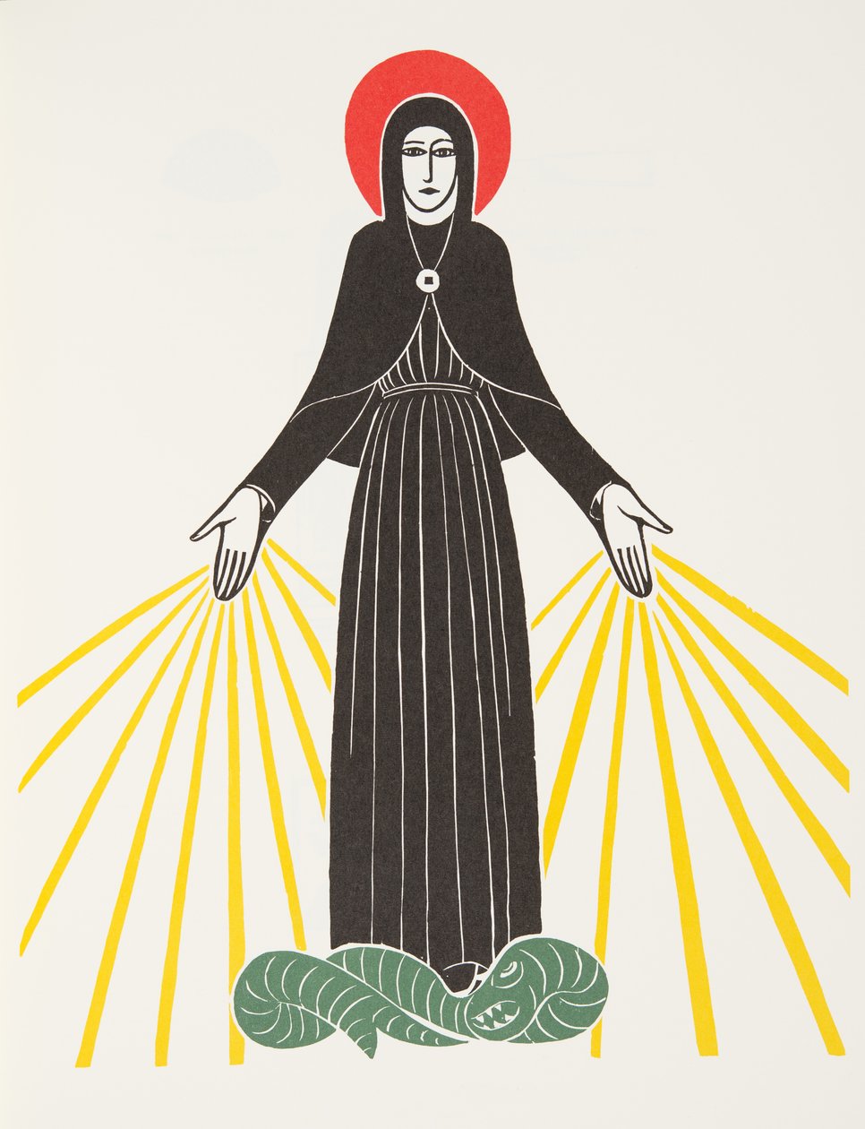 Matka Boża z Lourdes autorstwa Eric Gill