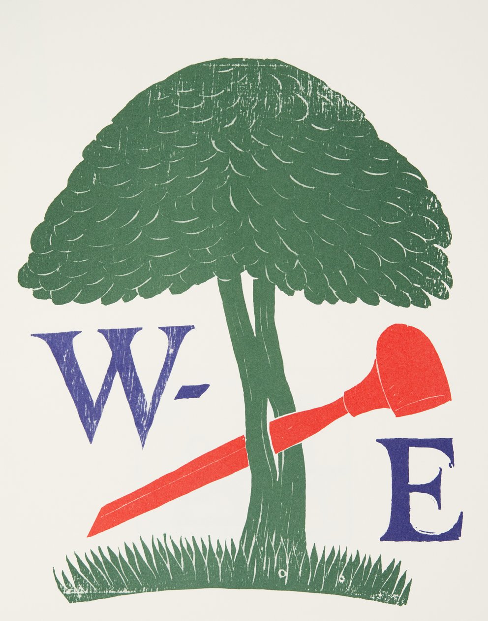 Plakat dla Towarzystwa Grawerów Drewna autorstwa Eric Gill