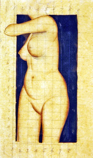 Badanie bezgłowego kobiecego tułowia autorstwa Eric Gill