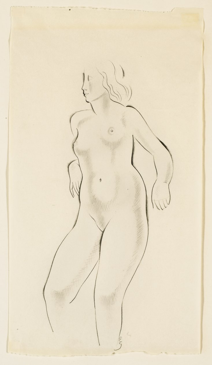Studium aktu kobiecego autorstwa Eric Gill