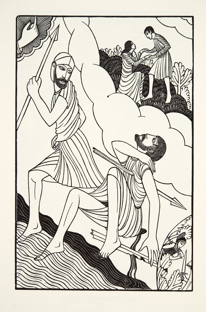 Śmierć Troilusa autorstwa Eric Gill