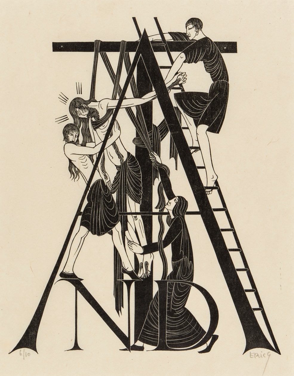 Osadzanie autorstwa Eric Gill