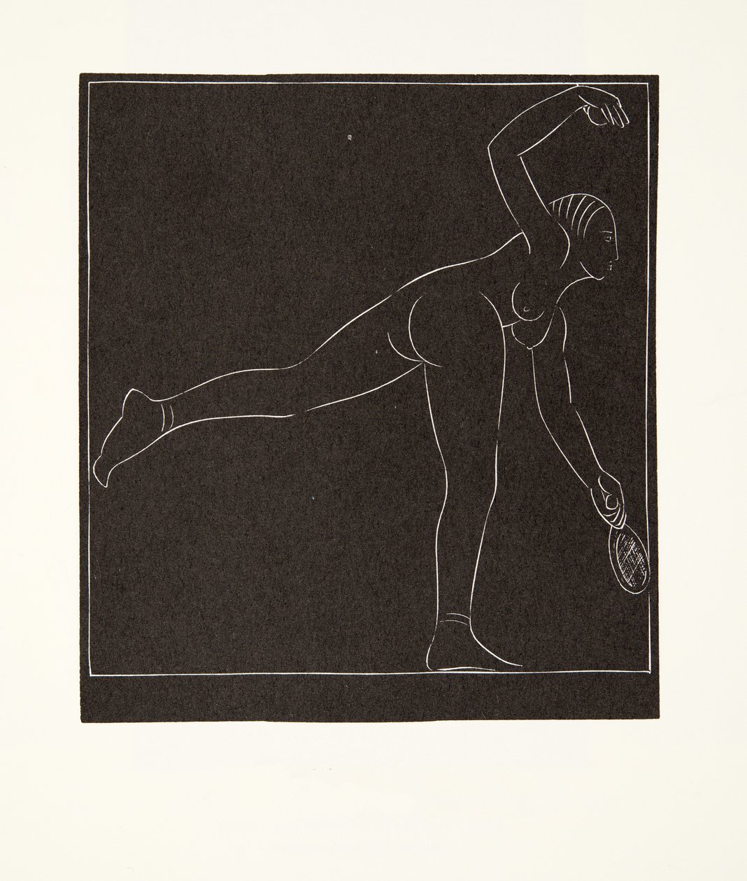 Tenisista autorstwa Eric Gill