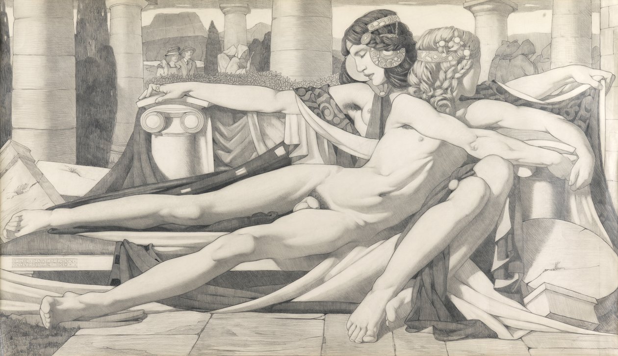 Eros i Afrodyta autorstwa Eric Harald Macbeth Robertson