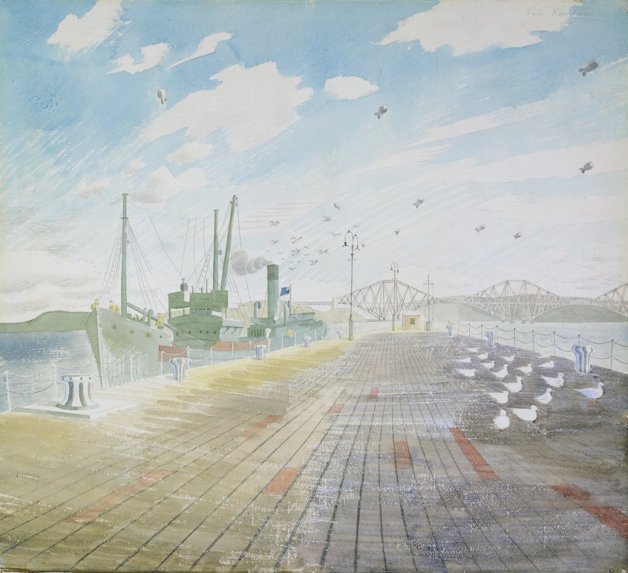 Channel Fisher (Firth of Forth) autorstwa Eric Ravilious