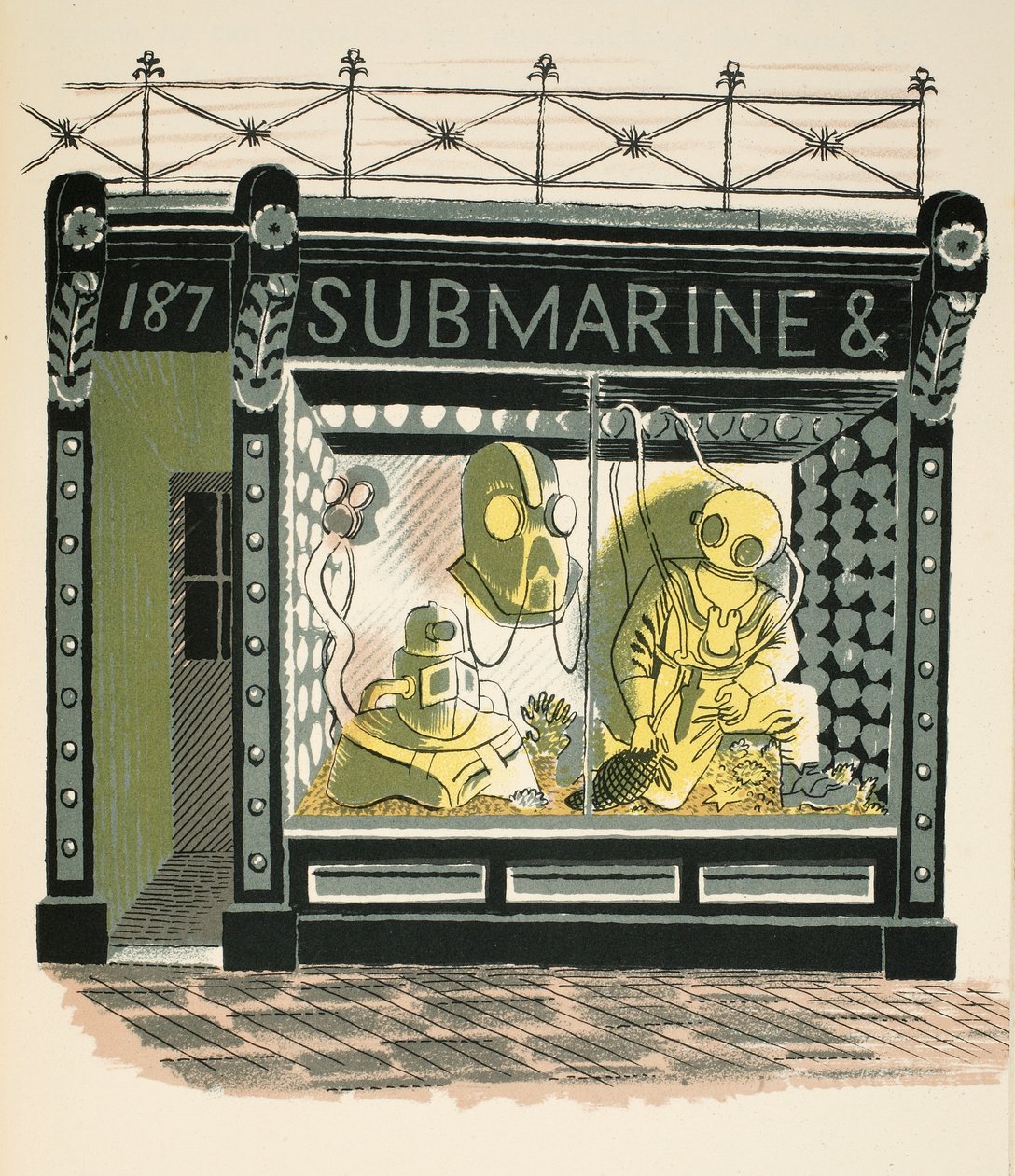 Diving Shop, ilustracja z 