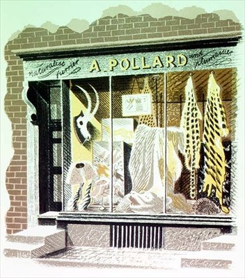 The Furrier, wydrukowane przez Curwen Press, z High Street, przez J.M. Richardsa, wydane przez Country Life, 1938 (zestaw 24) autorstwa Eric Ravilious