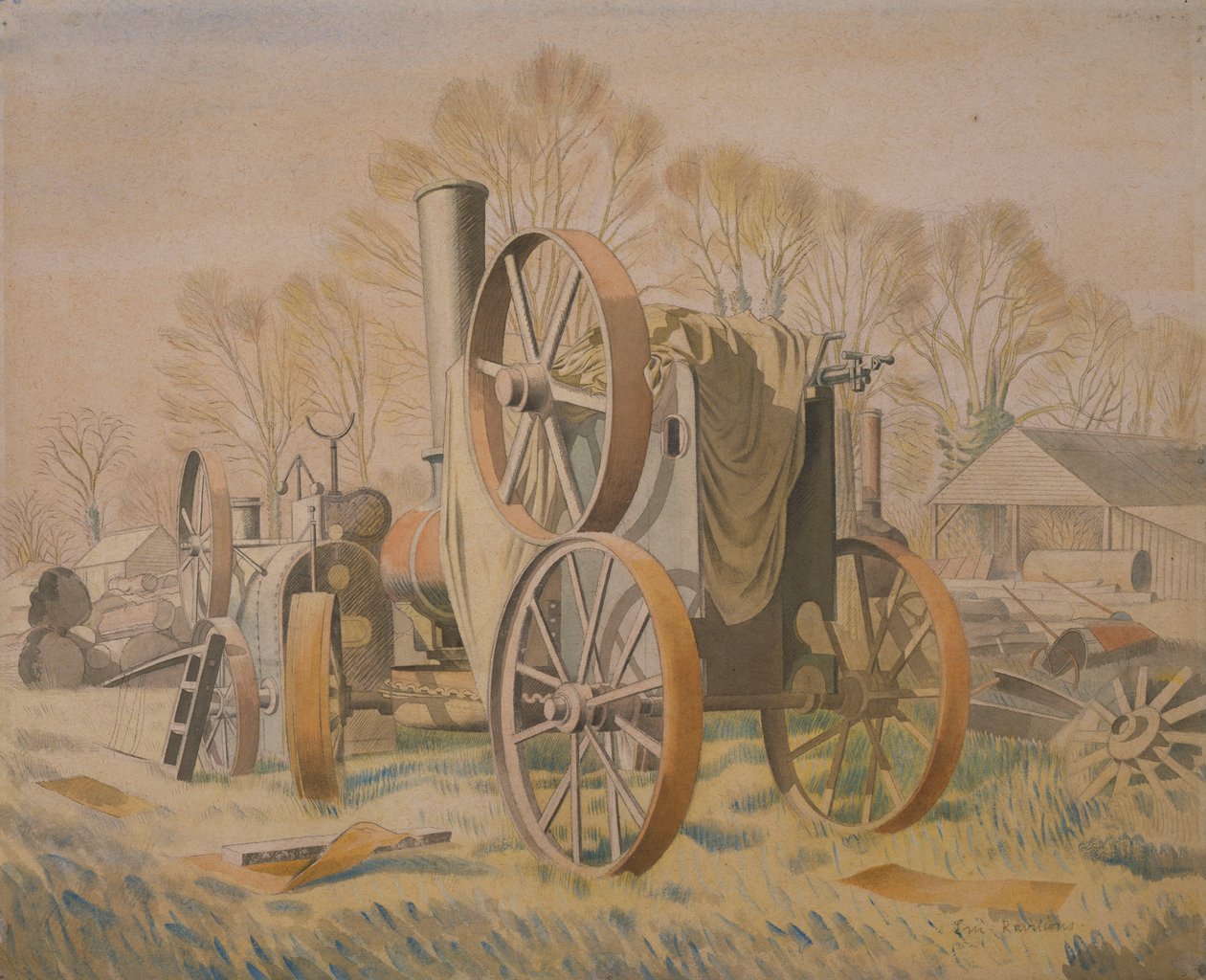 Traktor, 1933 autorstwa Eric Ravilious