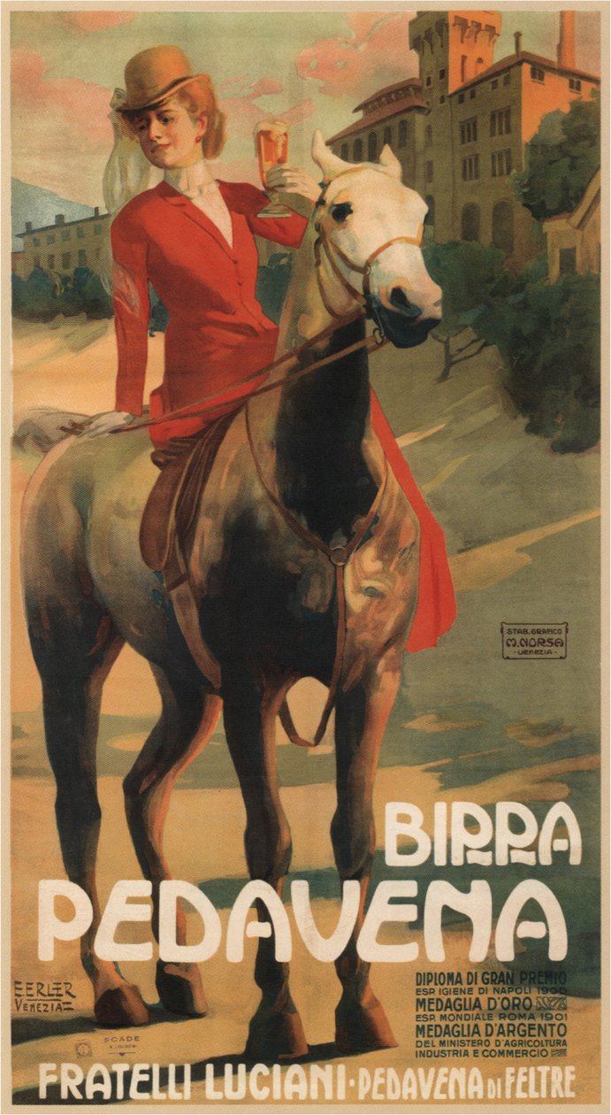 Piwo Pedavena, 1900-1910 autorstwa Erich Erler