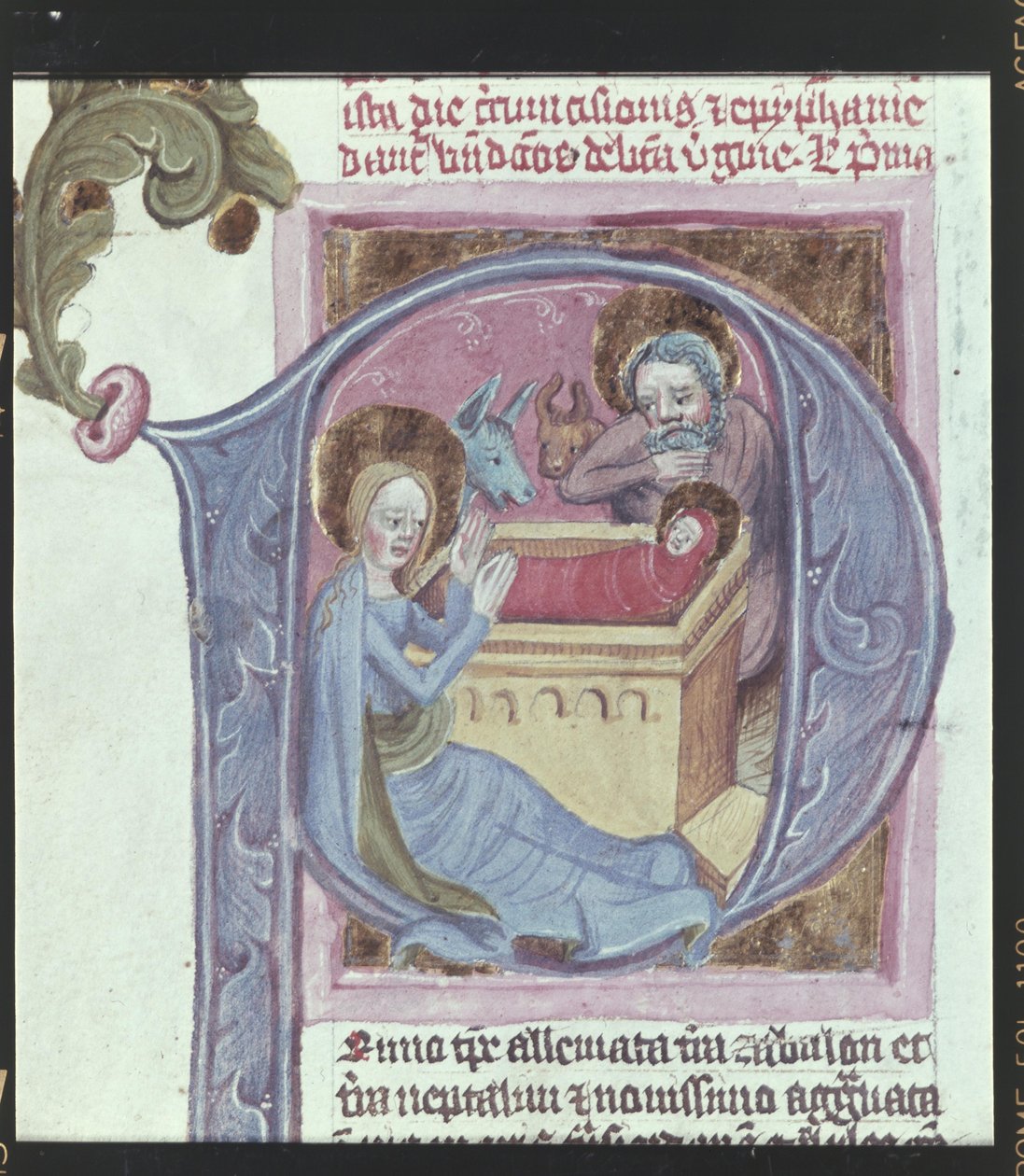 Szczegóły: inicjał: Narodziny Chrystusa autorstwa Erich Lessing