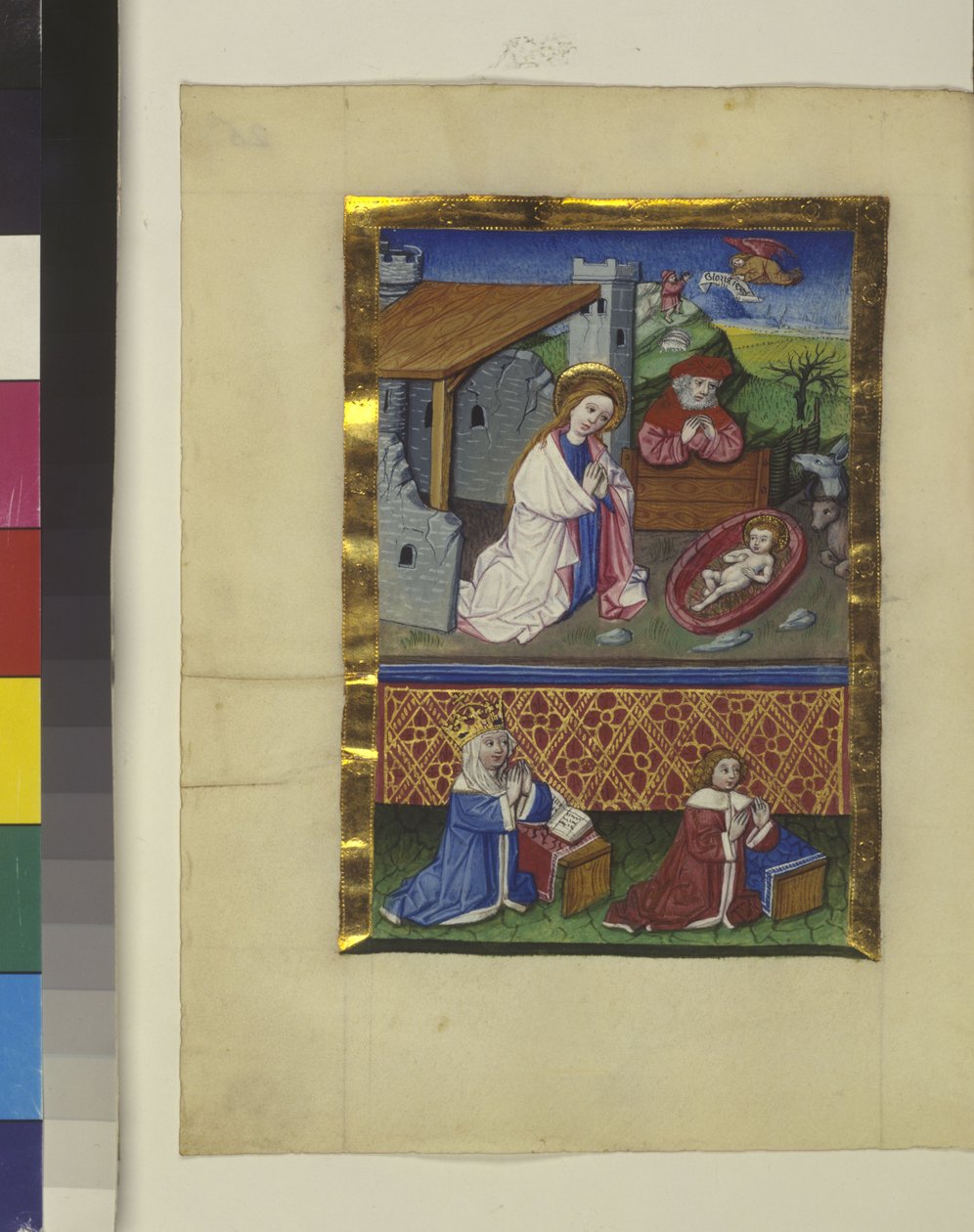 Cała strona: miniatura, ok. 1464 r. (malarstwo temperowe) autorstwa Erich Lessing