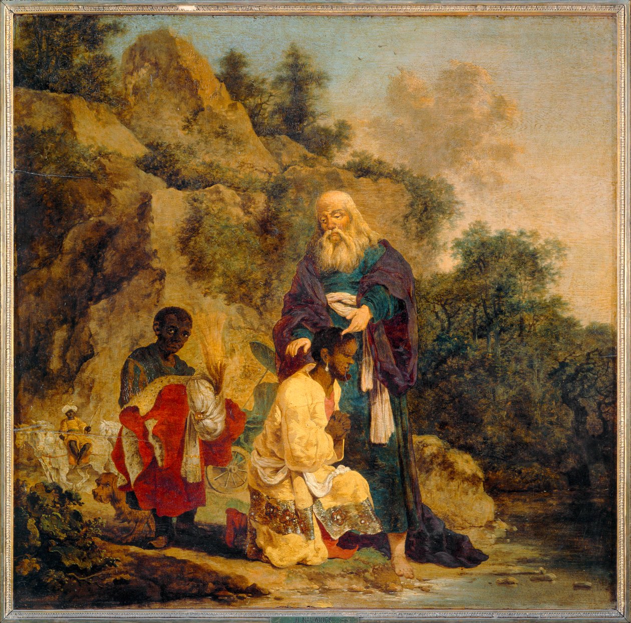 Chrzest etiopskiego eunucha przez apostoła i diakona, świętego Filipa ... autorstwa Erich Lessing