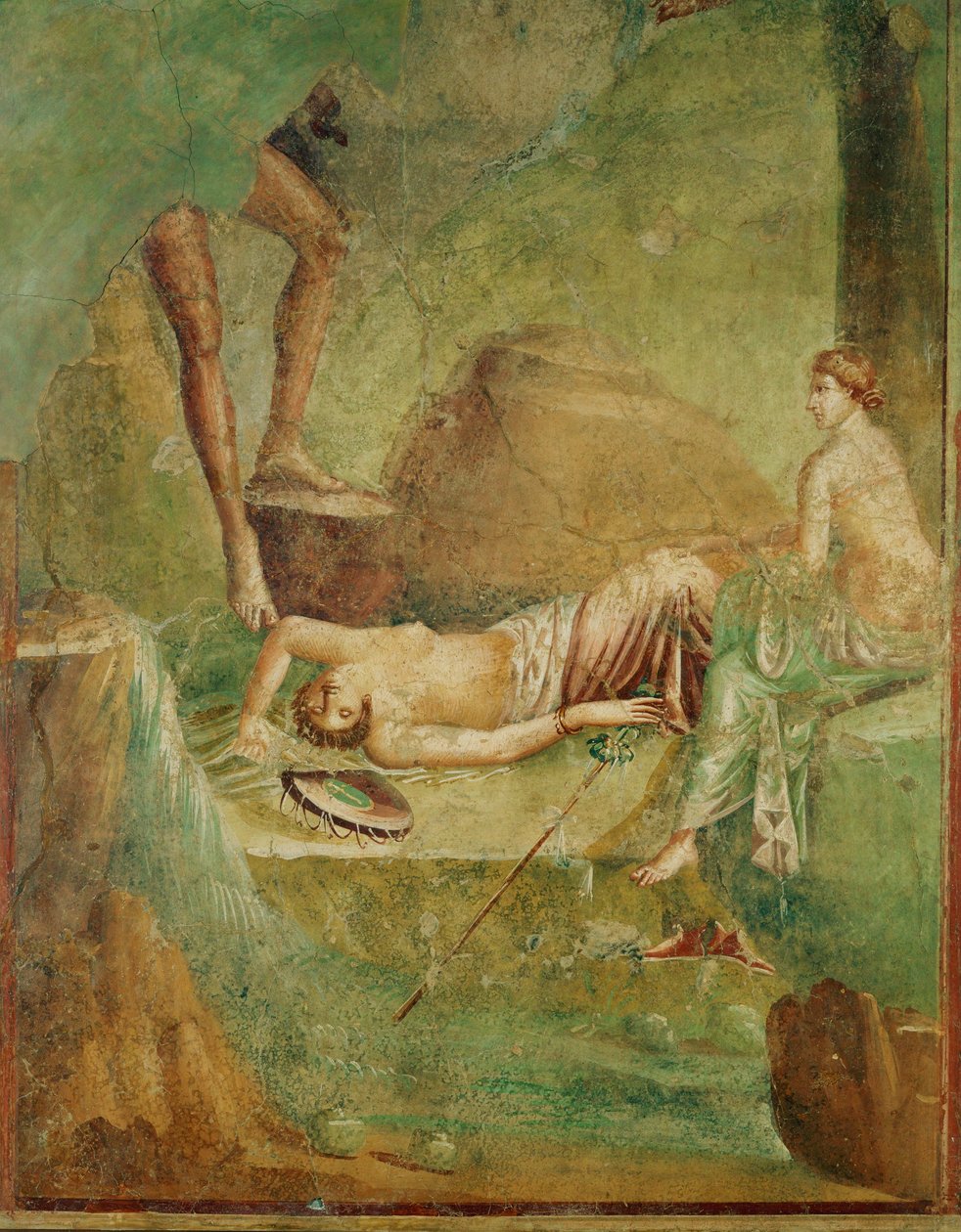 Śpiąca menada (fresk) autorstwa Erich Lessing