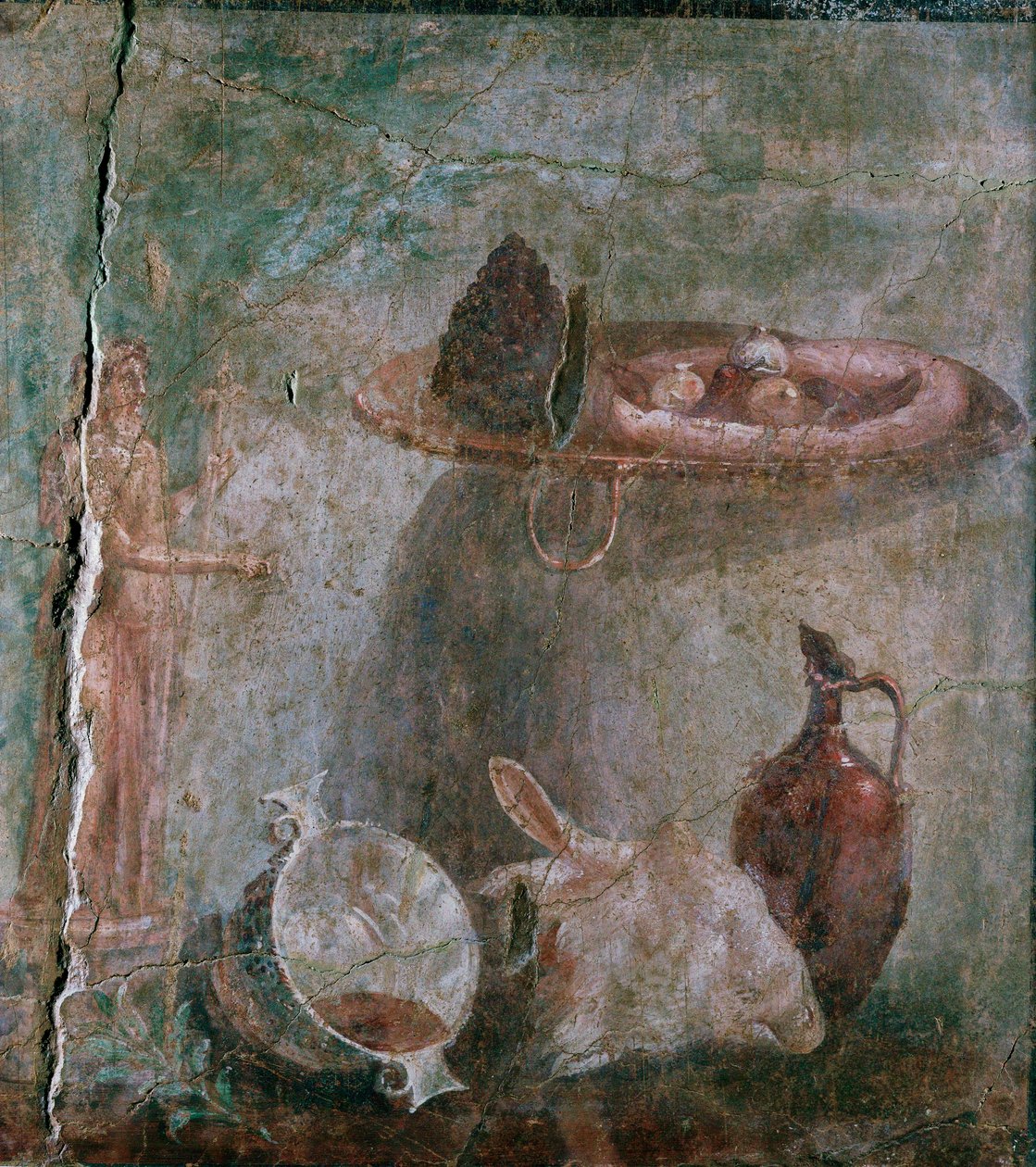 Martwa natura z głową owcy autorstwa Erich Lessing