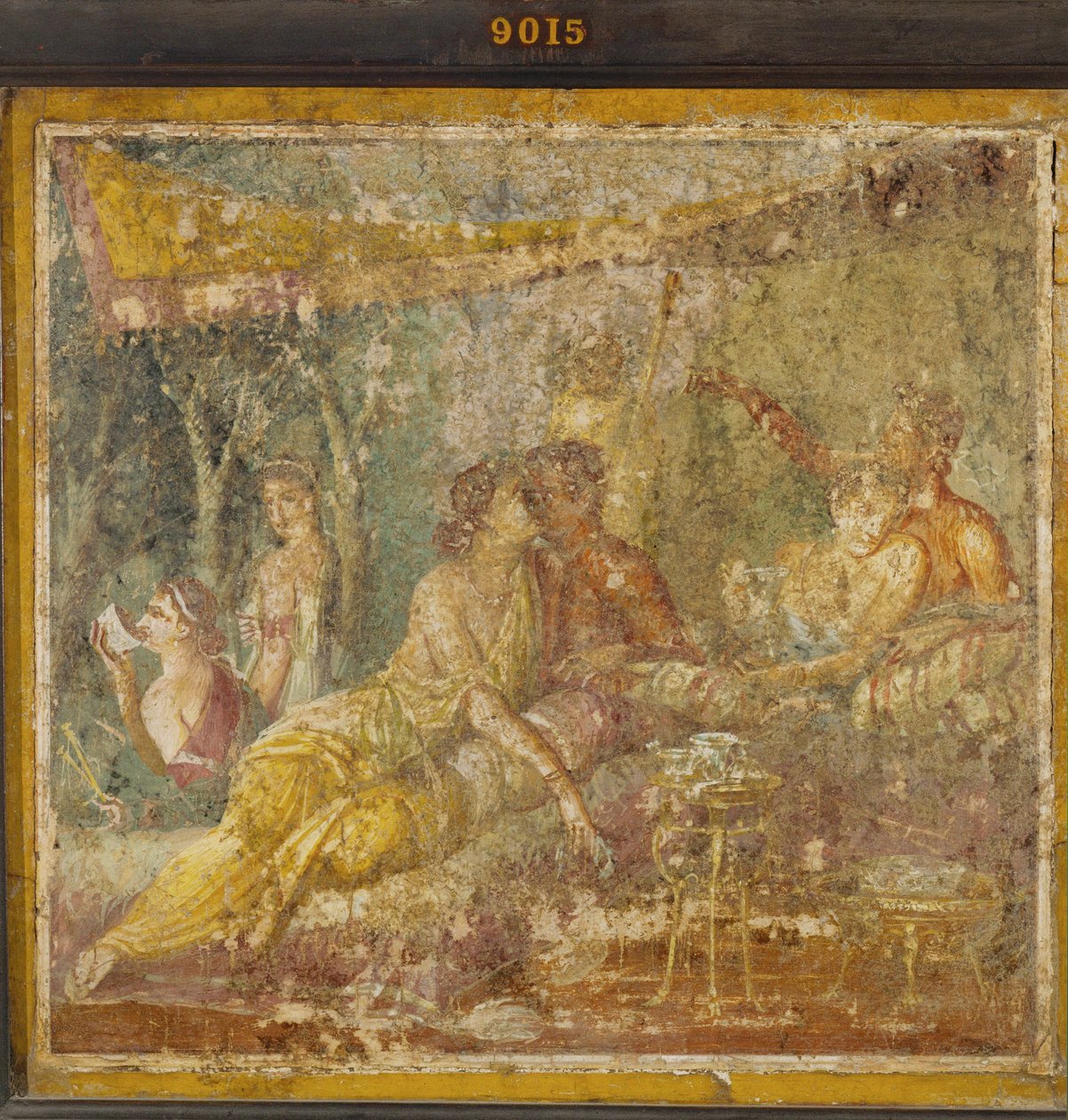 Dwie pary w letnim triclimium autorstwa Erich Lessing