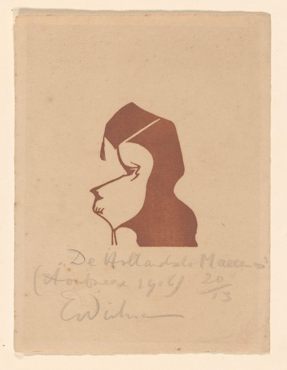 De Hollandsche Maecenas (oryginalny tytuł na obiekcie) autorstwa Erich Wichmann (signed by artist)