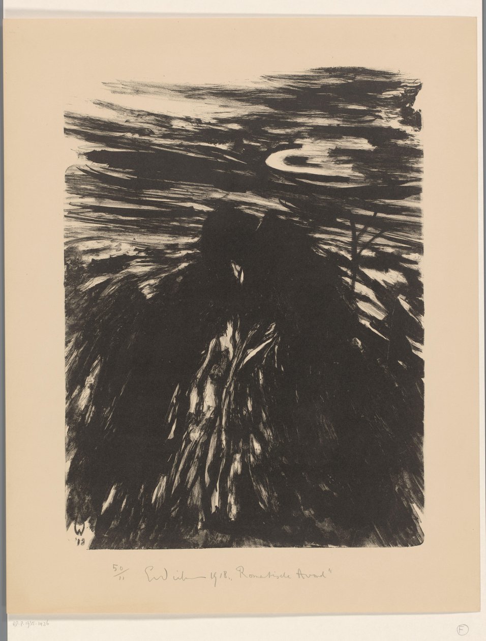 Romantyczny wieczór (oryginalny tytuł na obiekcie) autorstwa Erich Wichmann (signed by artist)