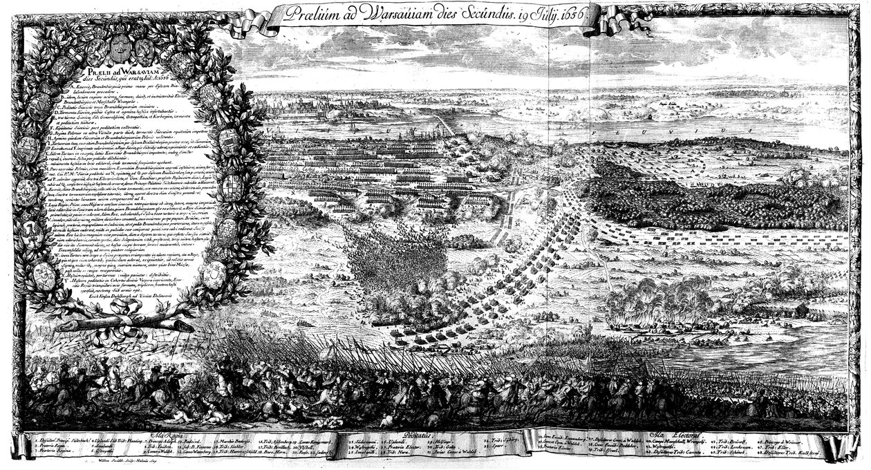 Bitwa Warszawska 1656 dzień drugi autorstwa Erik Dahlbergh