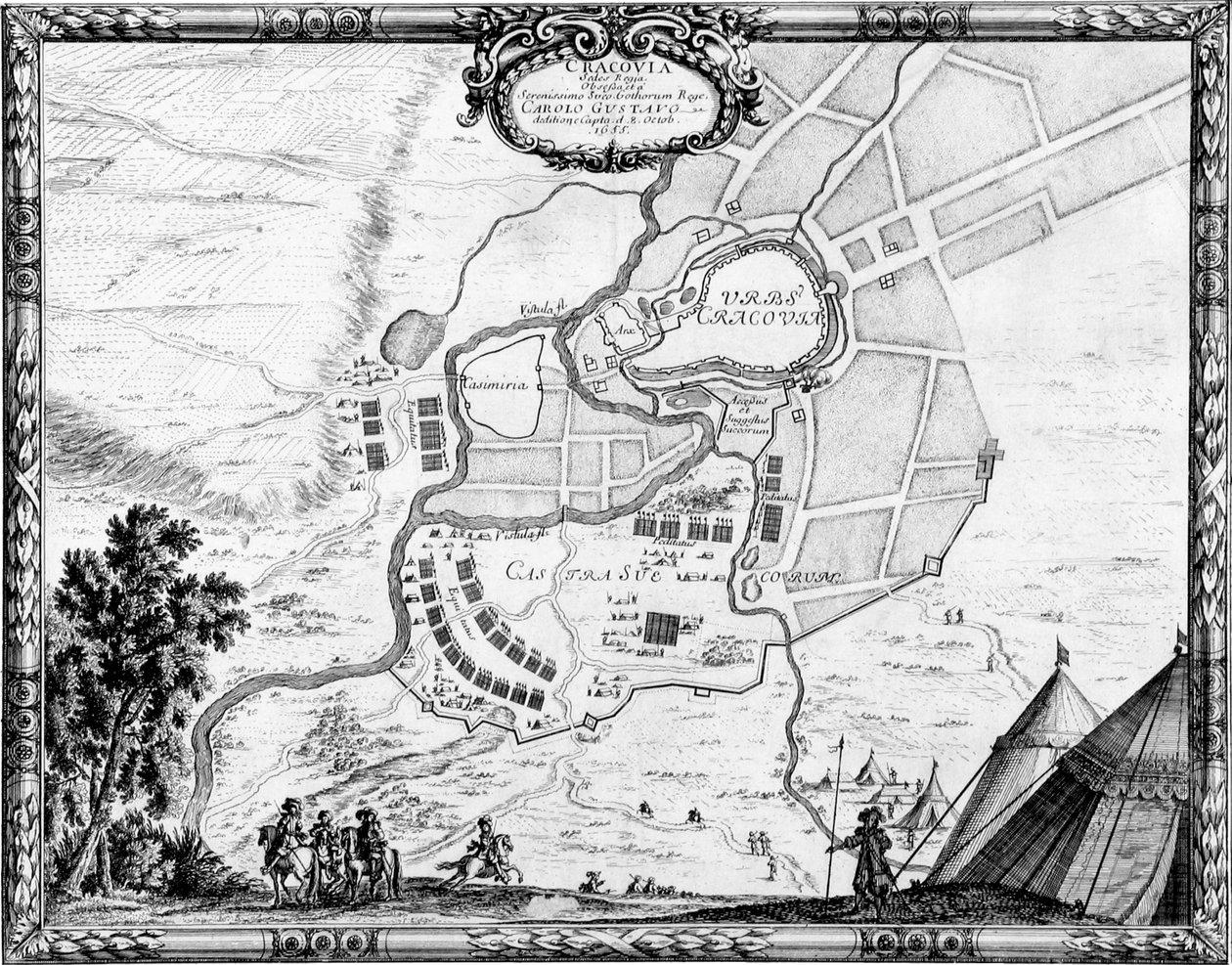 Oblężenie Krakowa (1655) autorstwa Erik Dahlbergh