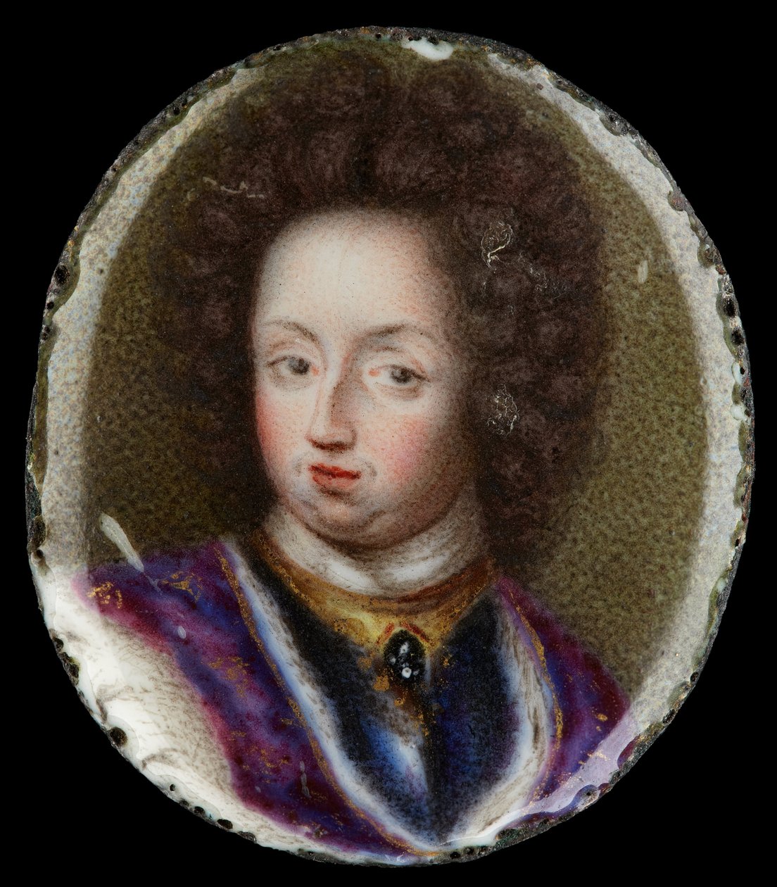 Miniaturowy portret Karola XI, króla Szwecji 1660-1697 autorstwa Erik Utterhielm