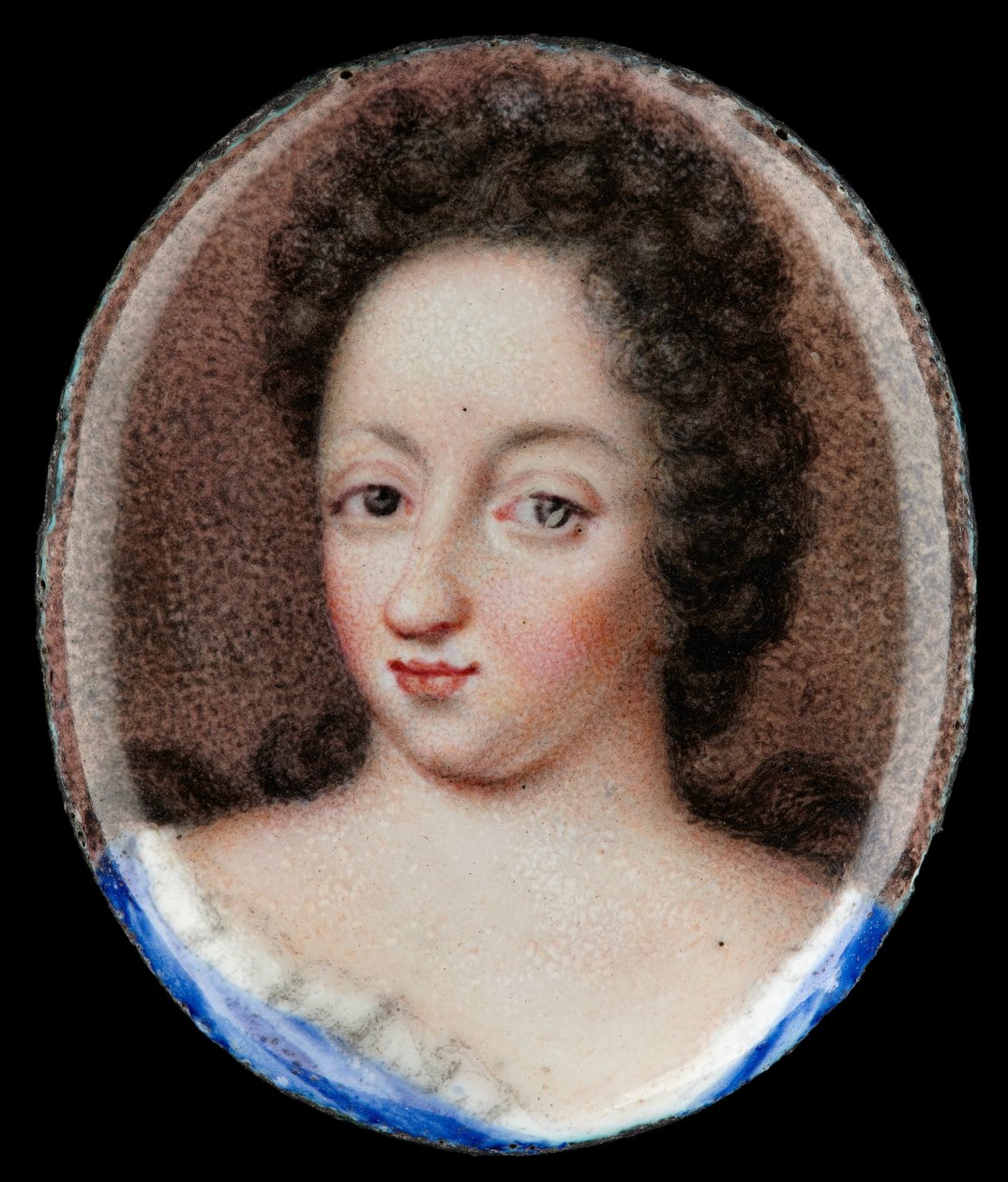 Miniaturowy portret królowej Ulriki Eleonory Starszej, królowej Szwecji 1680-1693 autorstwa Erik Utterhielm
