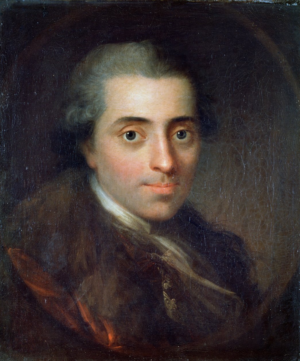 Portret Johannesa Ewalda, duńskiego poety autorstwa Erik Pauelsen