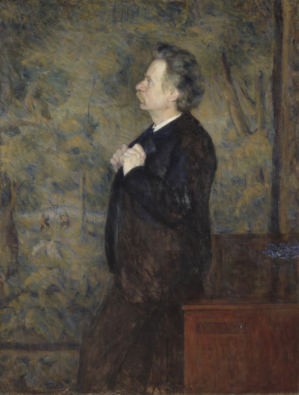 Edvard Grieg, 1892 autorstwa Erik Theodor Werenskiold
