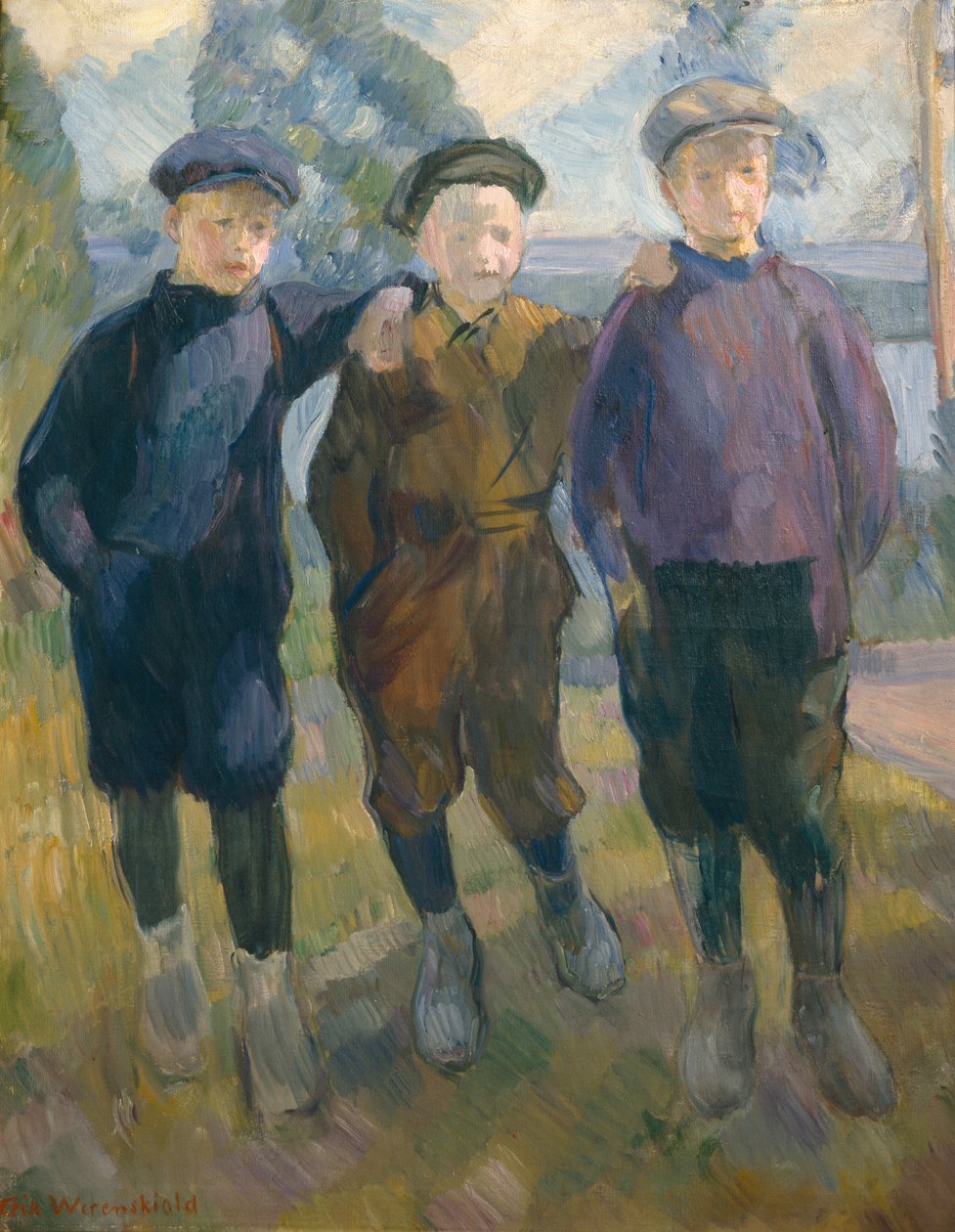 Lysaker Hooligans, ok. 1910 (obraz) autorstwa Erik Theodor Werenskiold