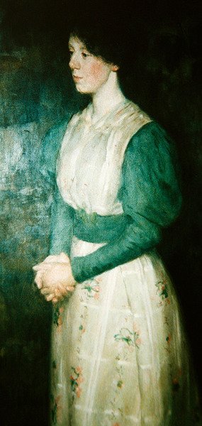 Portret panny Ellen Dick, ok. 1900 (olej na płótnie) autorstwa Erik Theodor Werenskiold