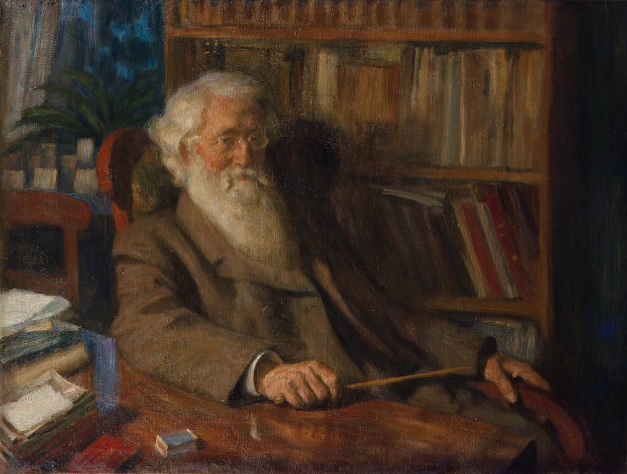 Profesor Johan Ernst Welhaven Sars autorstwa Erik Theodor Werenskiold