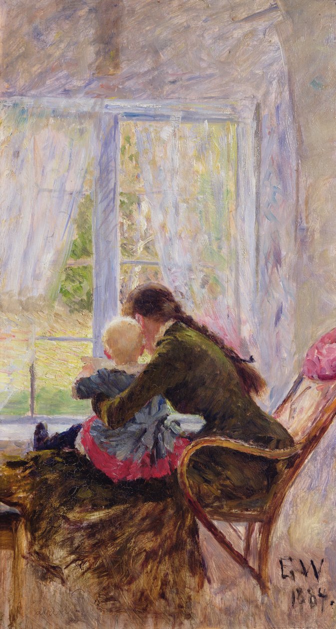 Ty i Bebe autorstwa Erik Theodor Werenskiold