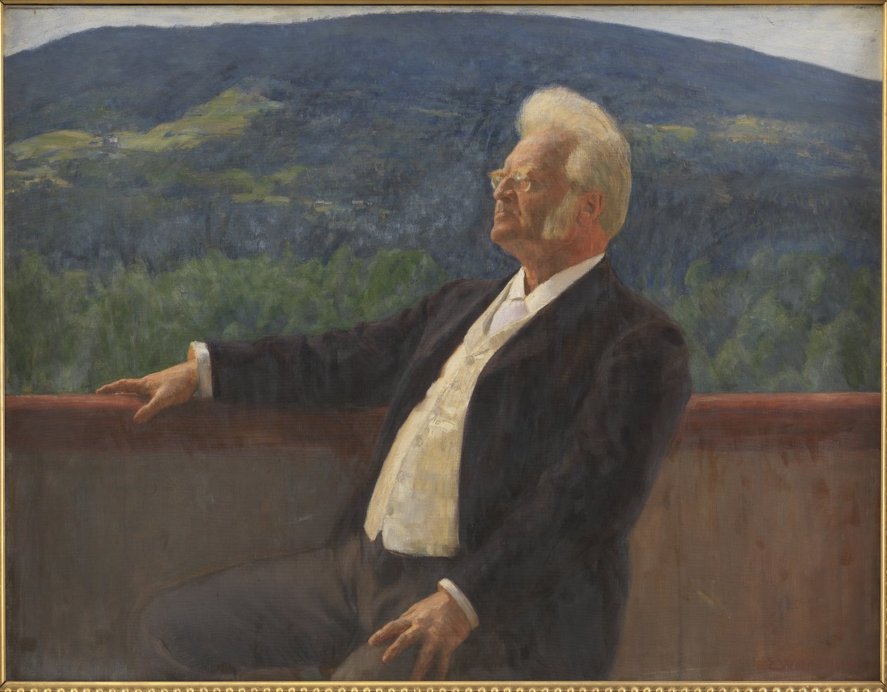 Portret Bjørnstjerne Bjørnson autorstwa Erik Theodor Werenskiold