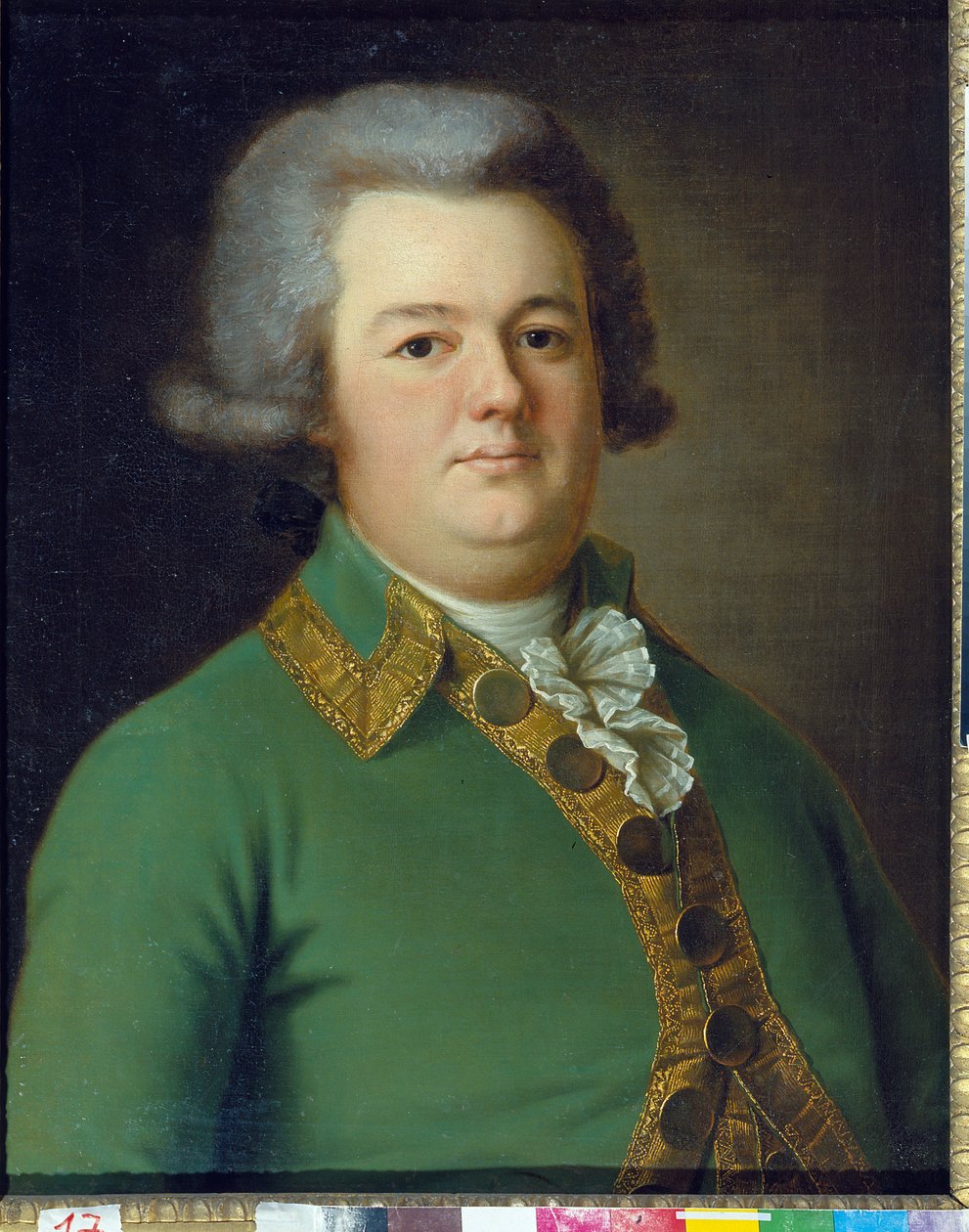 Portret Wasilija Iwanowicza Lichaczowa (?). Peinture de Ermolay Dementevich Kamezhenkov (1760-1818), Huile Sir Toile autorstwa Ermolay Demetyevich Kamezhenkov