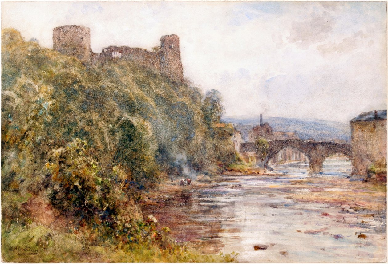 Zamek Barnard (akwarela na papierze) autorstwa Ernest Albert Waterlow