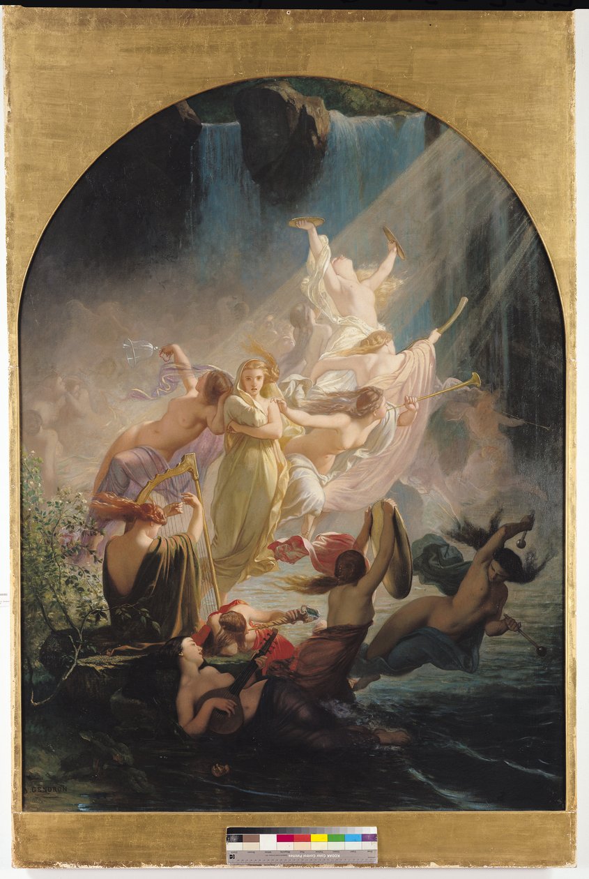 The Undines lub The Voice of the Torrent, 1857 autorstwa Ernest Augustin Gendron