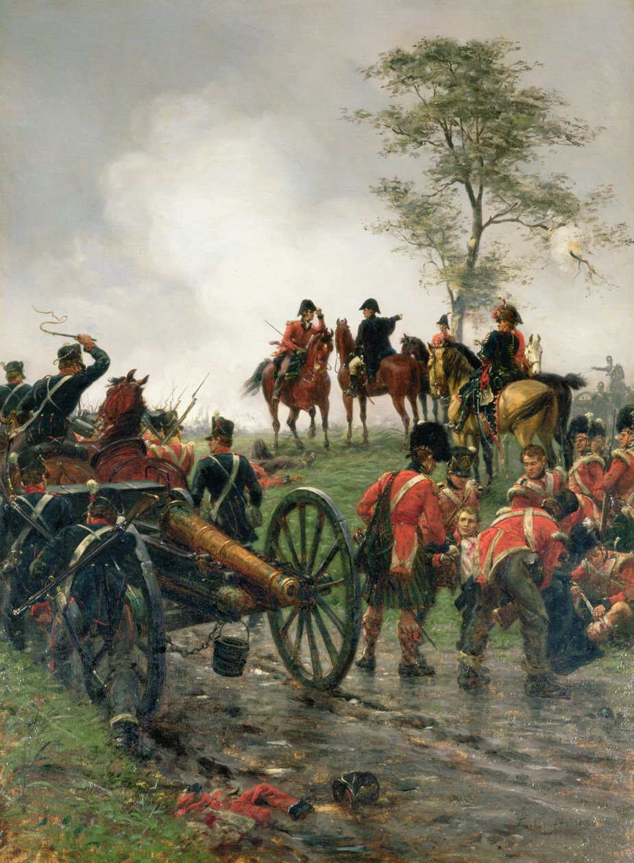 Wellington w Waterloo, 1886 r. autorstwa Ernest Crofts