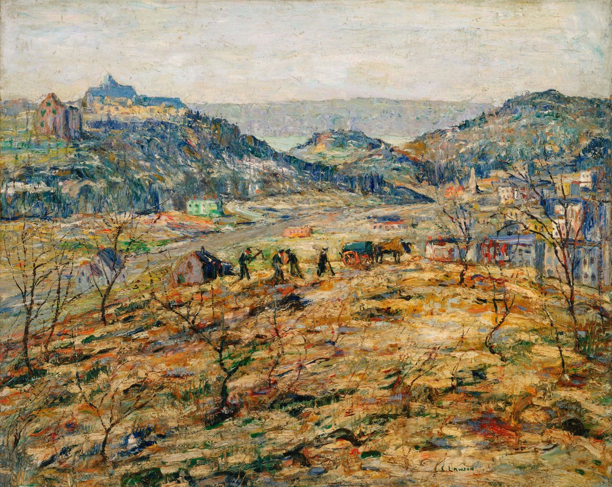 Przedmieścia miasta autorstwa Ernest Lawson