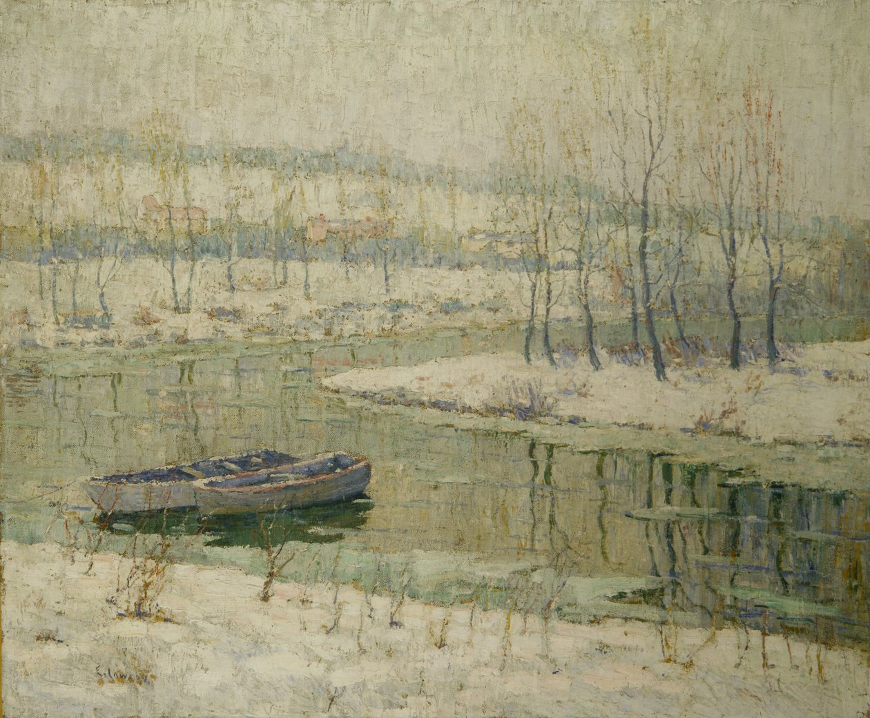 Wiosenna odwilż autorstwa Ernest Lawson