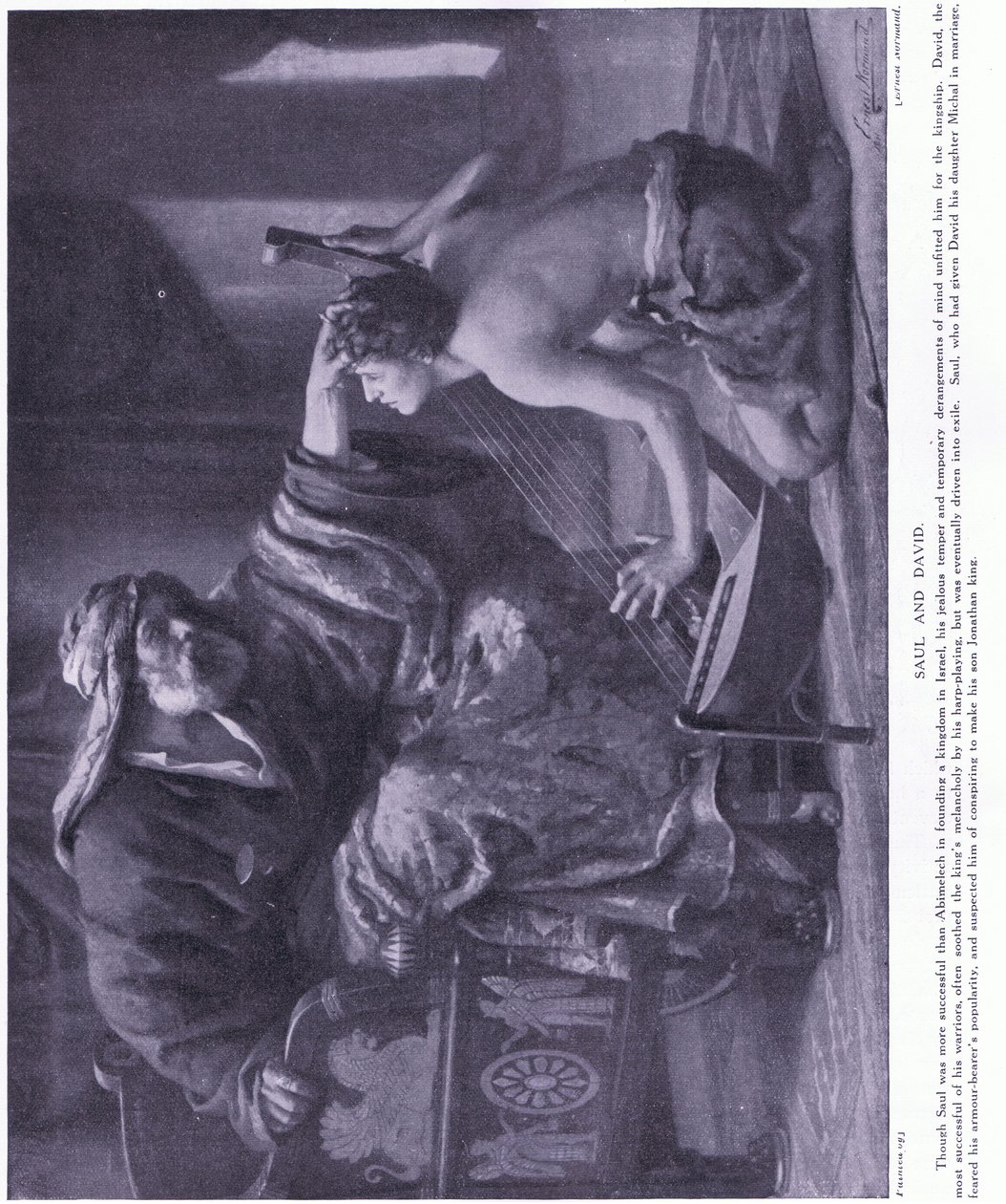 Saul i Dawid autorstwa Ernest Normand