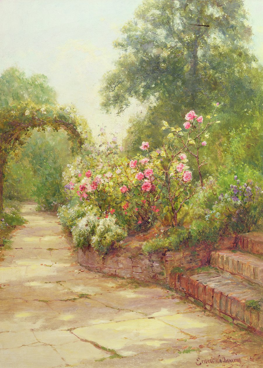 Schody ogrodowe autorstwa Ernest Walbourn