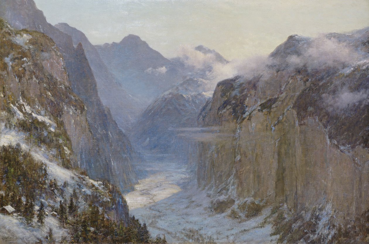 W Jego rękach są głębokie miejsca ziemi (95. Psalm) 1916 autorstwa Ernest Albert Waterlow