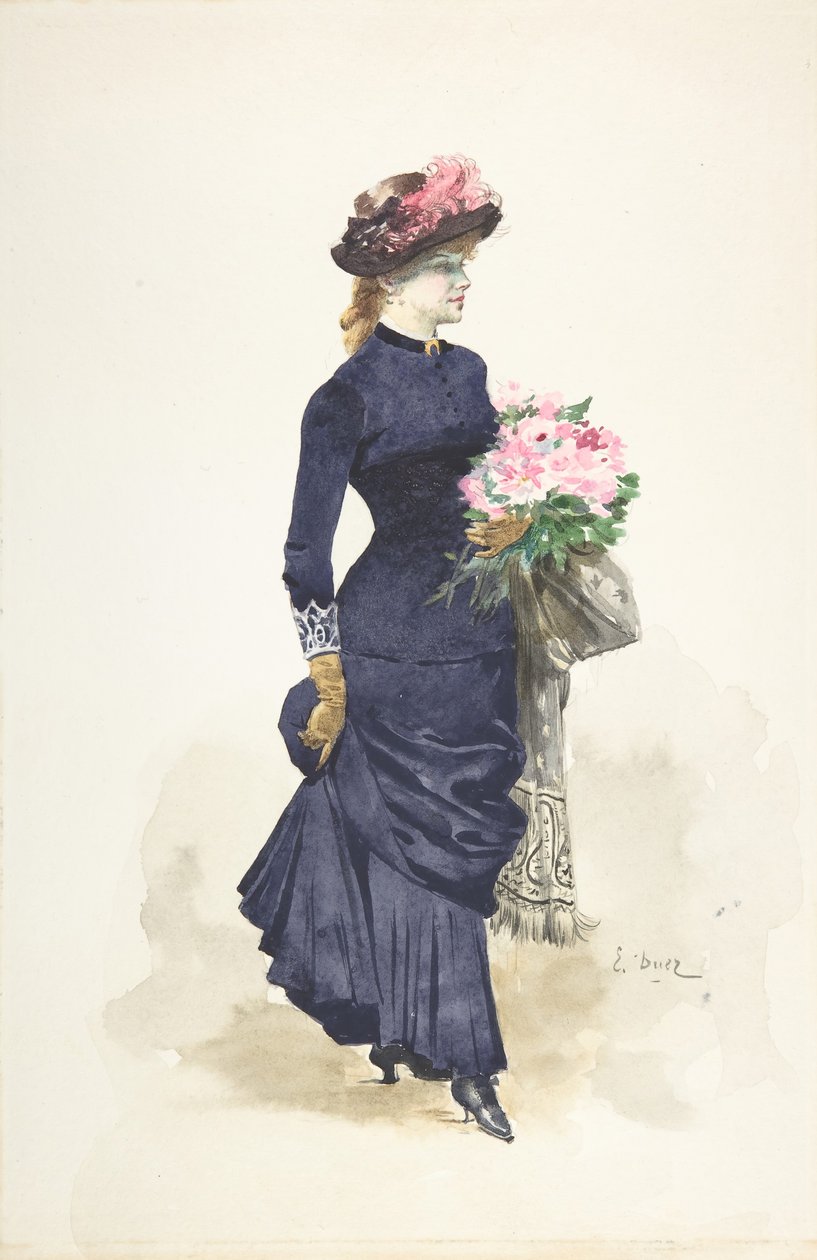 Bukiet, . autorstwa Ernest Ange Duez
