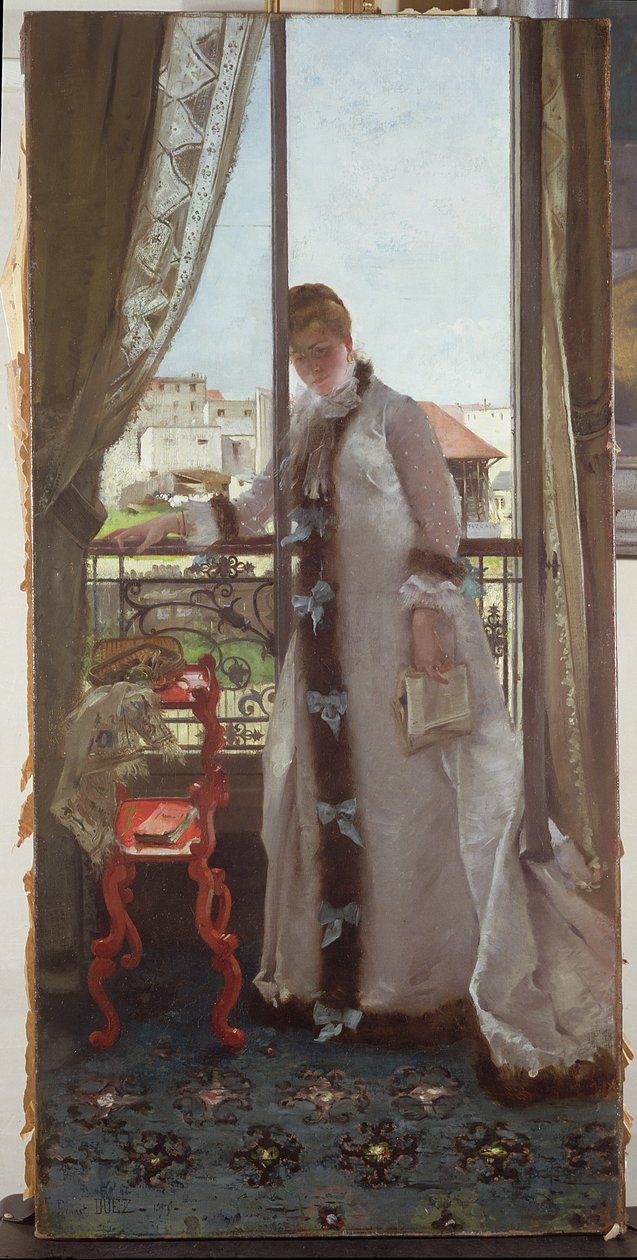 Kobieta przy otwartym oknie, 1875 autorstwa Ernest Ange Duez