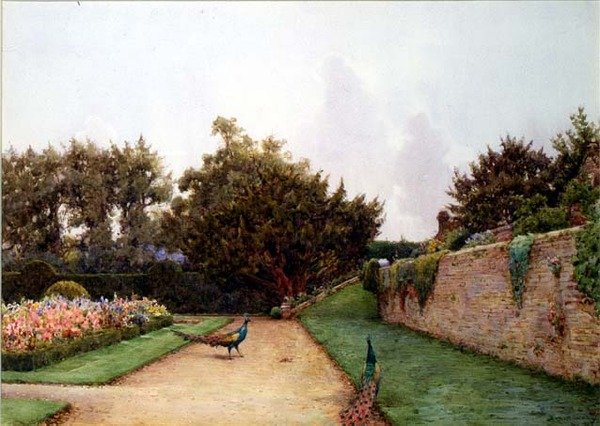 Poniżej tarasu, Penshurst, Kent autorstwa Ernest Arthur Rowe