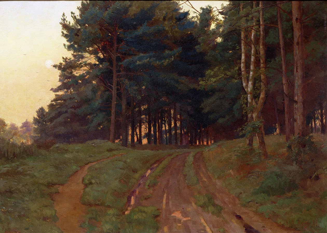 Cisza domagała się swojego wieczornego panowania, 1888 autorstwa Ernest Arthur Rowe