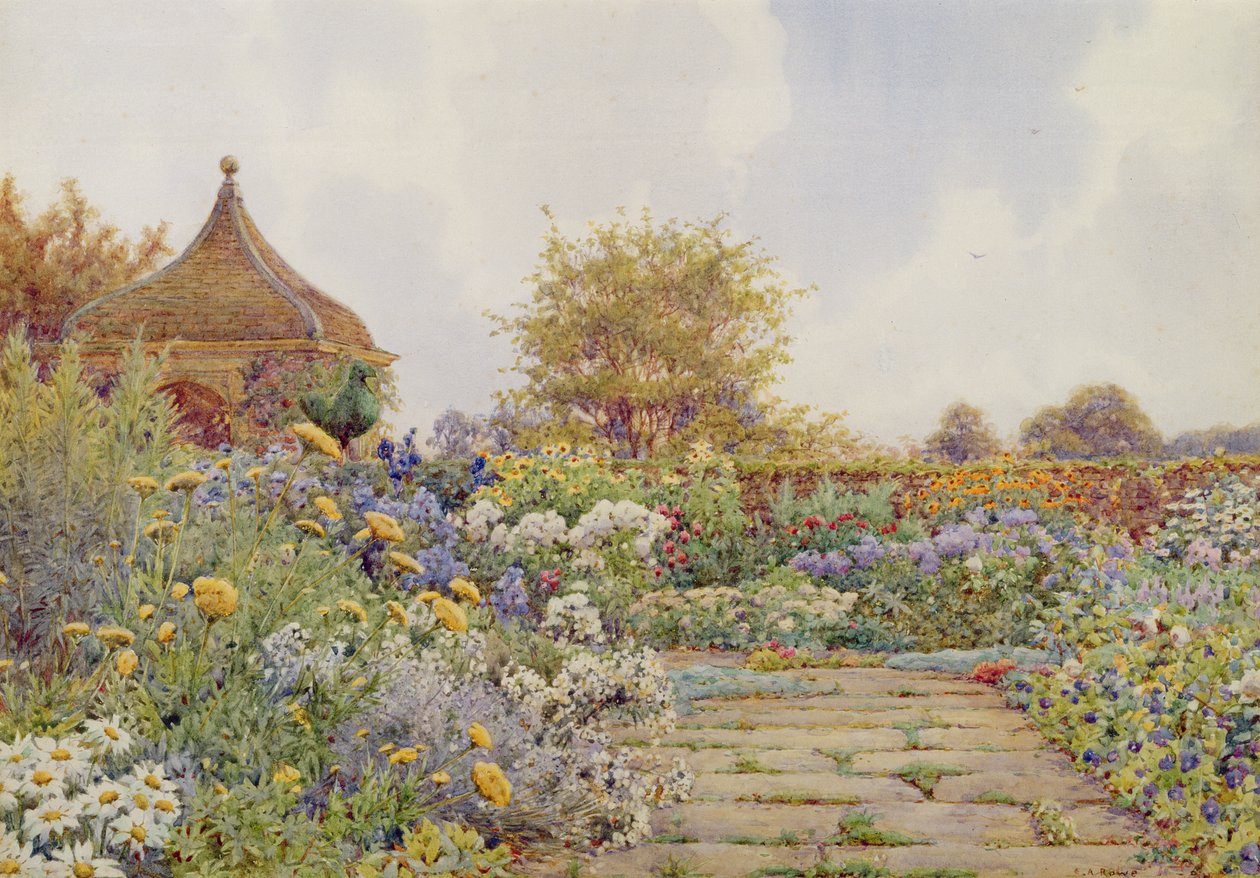 Ogrody w Chequers Court, Buckinghamshire autorstwa Ernest Arthur Rowe