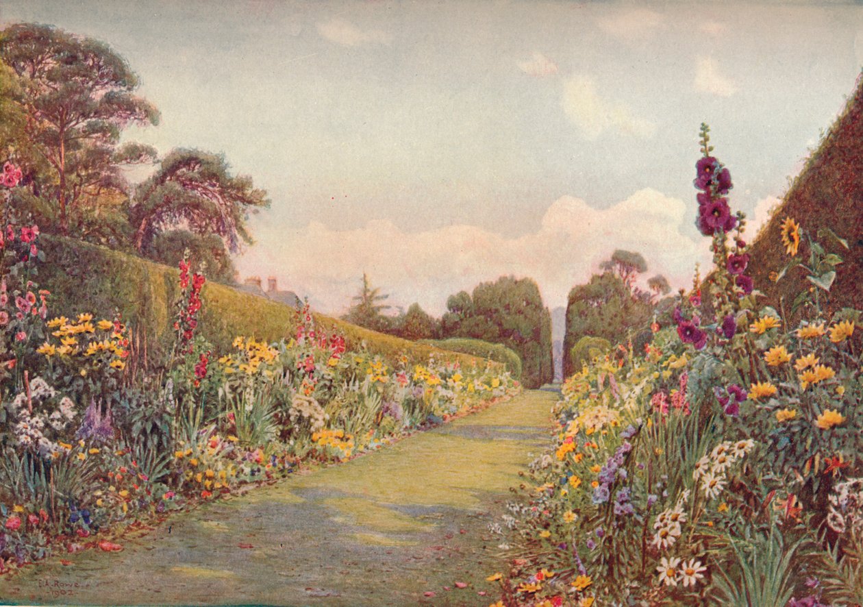 Długa granica, Holme Lacy, 1903. autorstwa Ernest Arthur Rowe